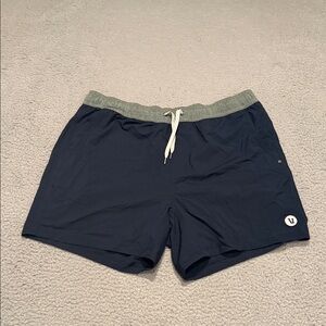 VUORI MEN'S KORE SHORT Blue/gray waistband size XL